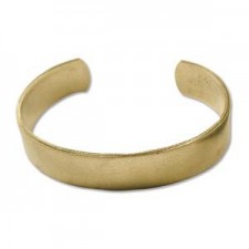 DQ Metal Cuff flat ½ Inch - Raw brass